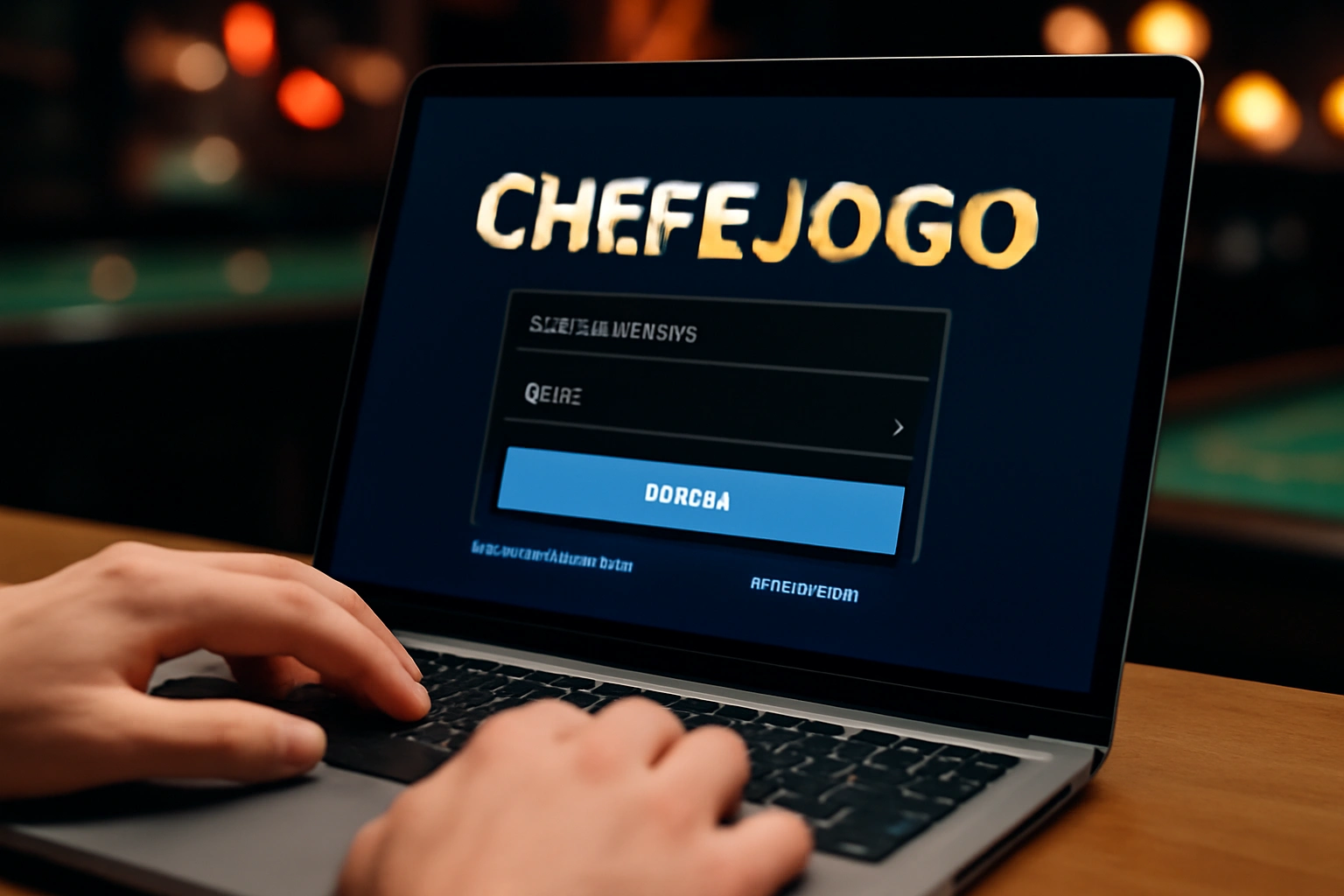 Criar uma nova Conta no plataforma CHEFFJOGO